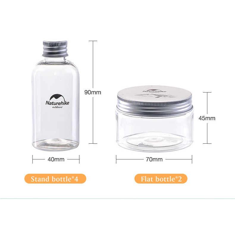 |CHÍNH HÃNG] BỘ LỌ ĐỰNG GIA VỊ NẤU ĂN DÃ NGOẠI NATUREHIKE NH17T011-P | BigBuy360 - bigbuy360.vn