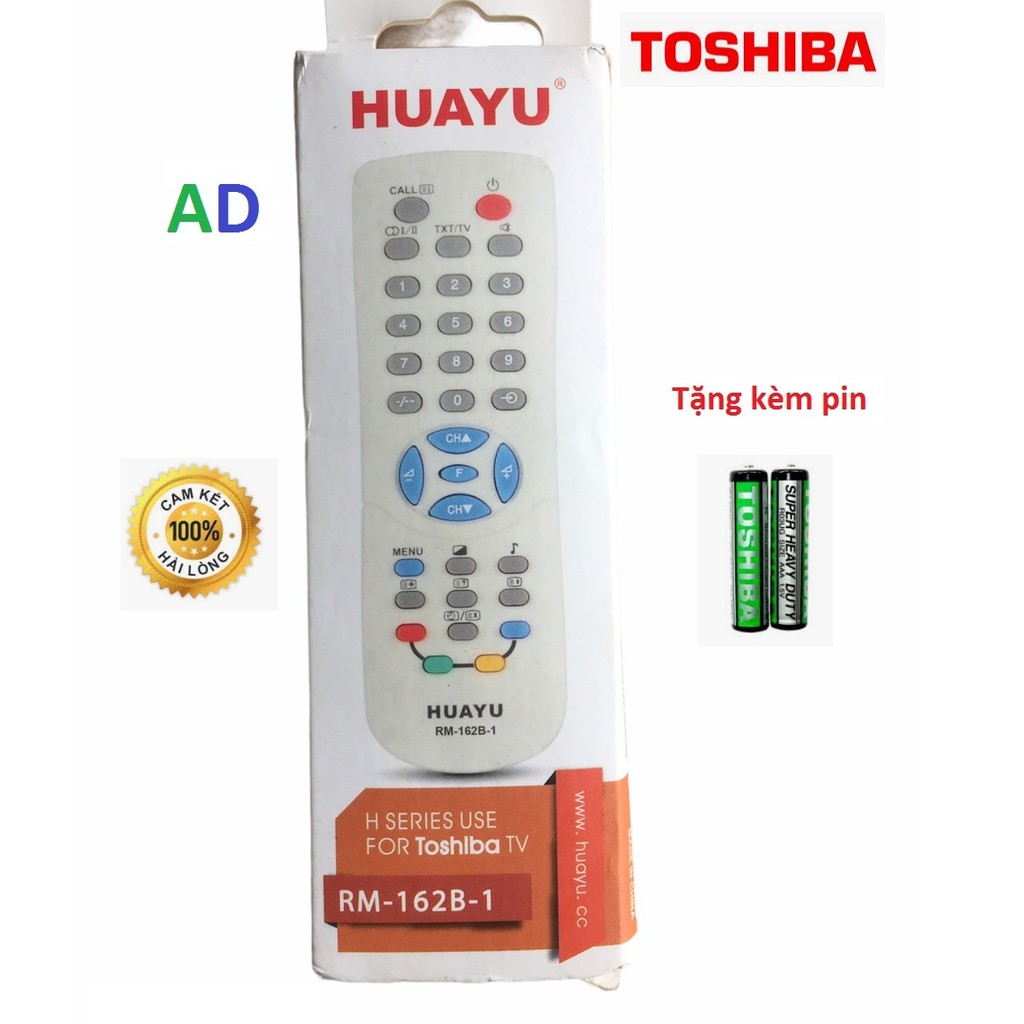 ĐIỀU KHIỂN TIVI TOSHIBA RM-162B-1 CRT CŨ DẦY KHÔNG CÓ MẠNG INTERNET -TẶNG KÈM PIN -REMOTE ĐIỀU KHIỂN TIVI TOSHIBA RM-162