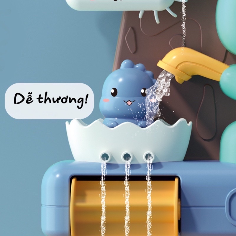 Thác nước khủng long xoay nước - Đồ chơi nhà tắm