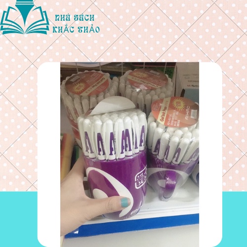 Bút Bi Nước Chữ A Màu Xanh/Đỏ/Đen/Tím Nét Mảnh Cao Cấp
