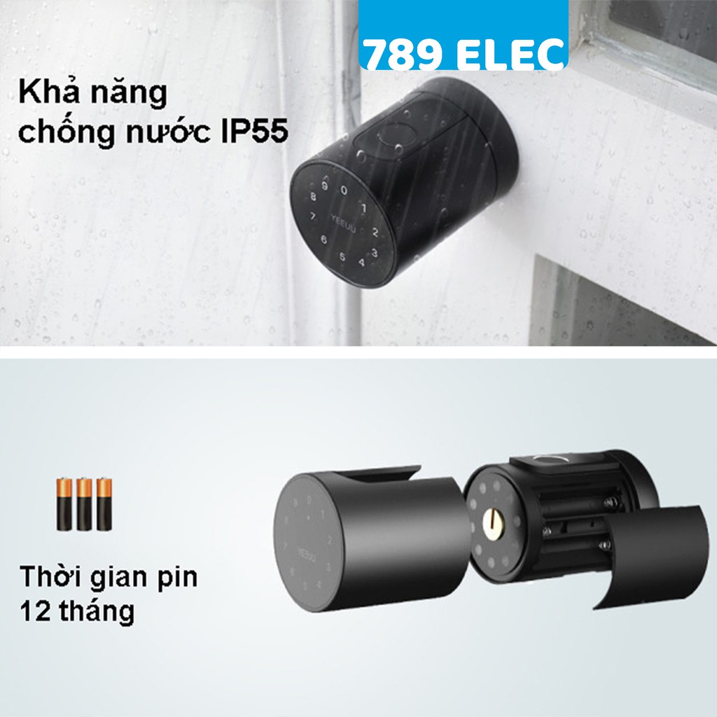 Khóa cửa vân tay, mật khẩu thông minh Yeeuu S1