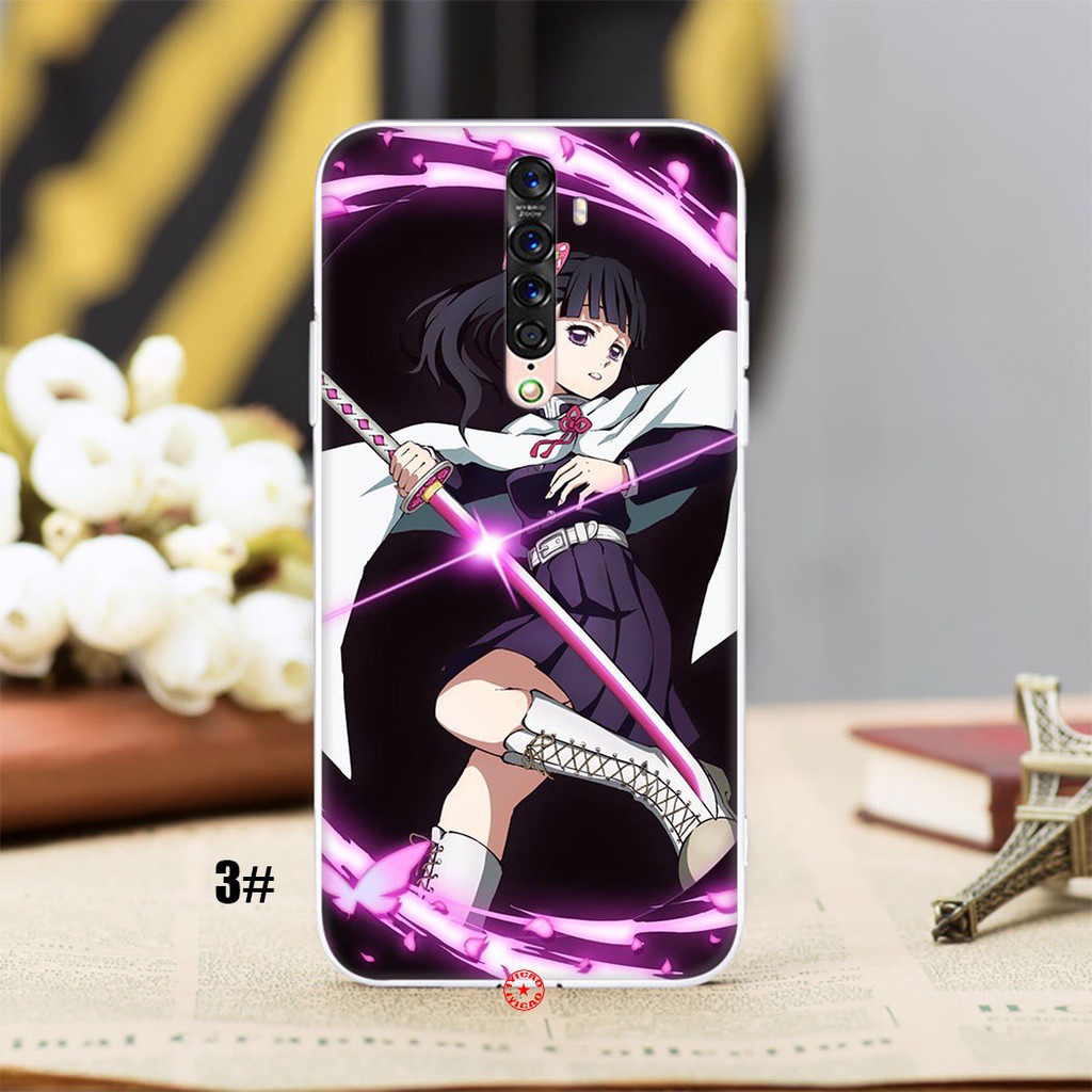 Ốp điện thoại trong suốt họa tiết Demon Slayer 4VW dành cho OPPO Reno 2 3 4 Pro 2Z 2F A1 A83 A93 R9S