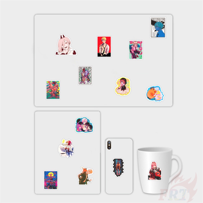 50Pcs/Set ❉ Chainsaw Man - Series 04 Anime Cartoon Stickers ❉ Pochita DIY Fashion Mixed Waterproof Doodle Decals Stickers