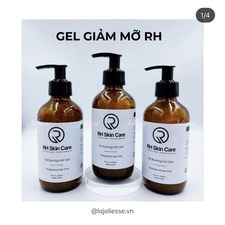 Gel giảm mỡ và mờ rạn RH Skincare Fat Burning Hot Gel Chiết xuất thiên nhiên không gây nóng rát