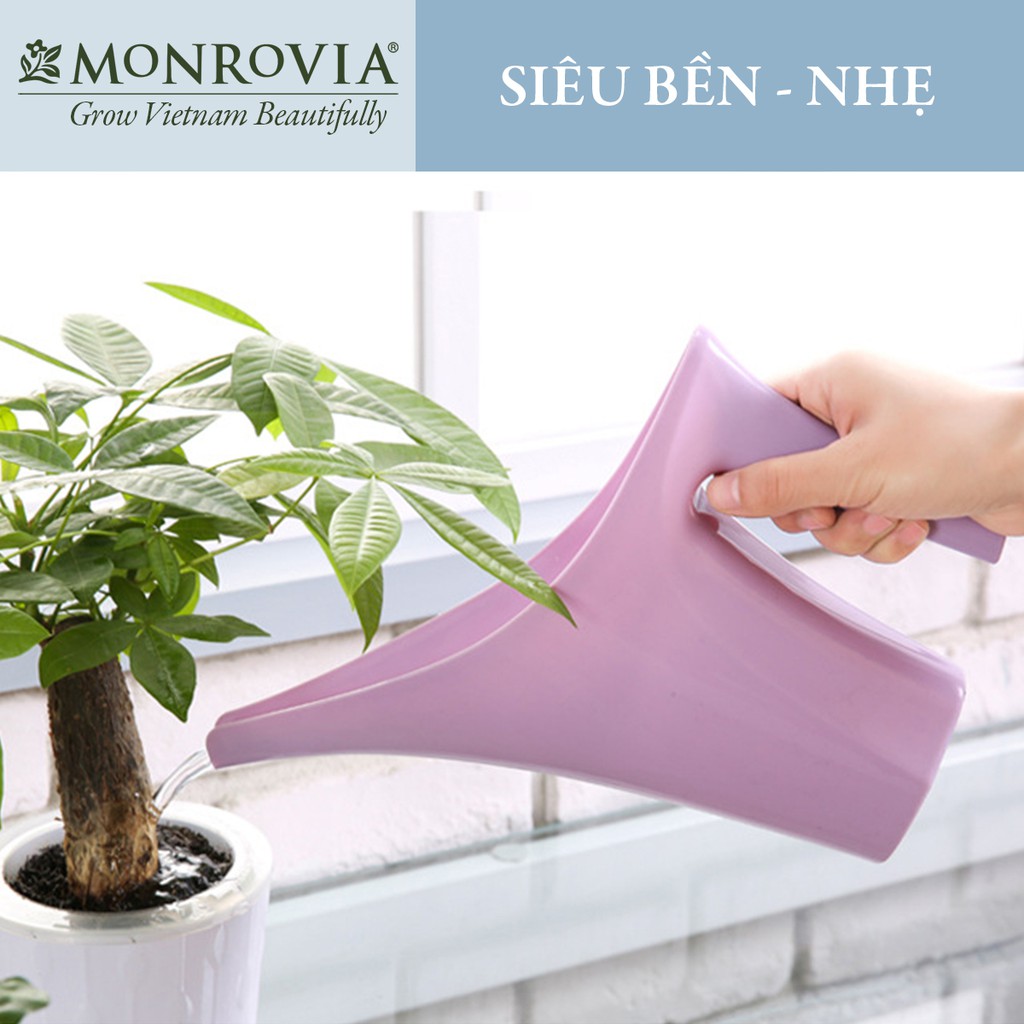 Bình tưới cây MONROVIA, tưới cây cảnh, ban công, thiết kế nhẹ nhàng, tinh tế, phong cách Châu Âu, dung tích 1,1 lít