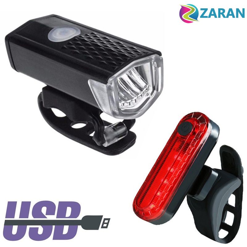 >CODNew Arrival< Bike Light USB Rechargeable 300 Lumens 3 Modes Bicycle Lamp Light Front Headlight with Wolf Star taillight Light – – top1shop