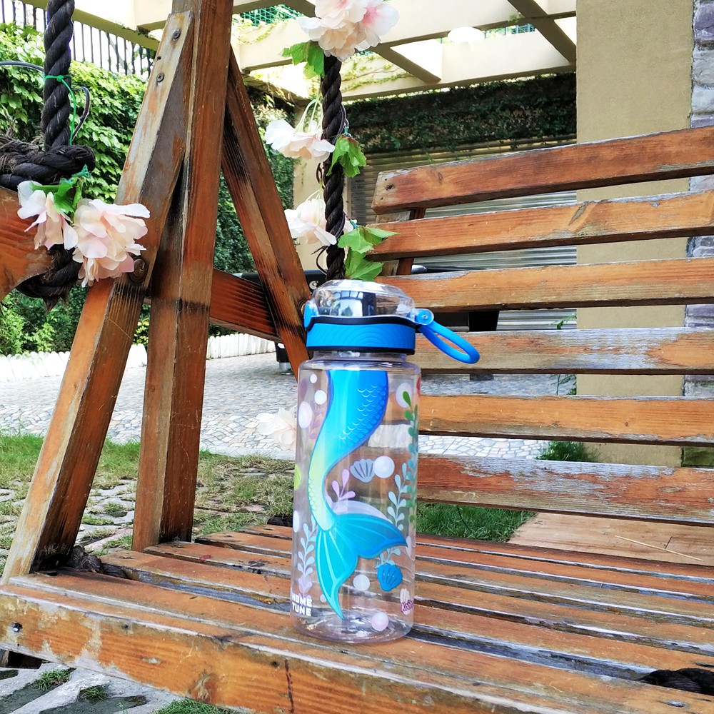 Bình Đựng Nước Dễ Thương Có Nắp Đậy Chống Tràn 23oz / 680ml