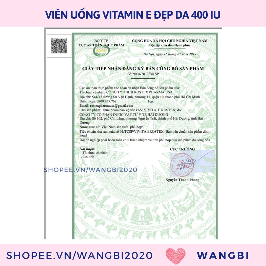 Vitamin E - Aloe vera oil | Thế Giới Skin Care