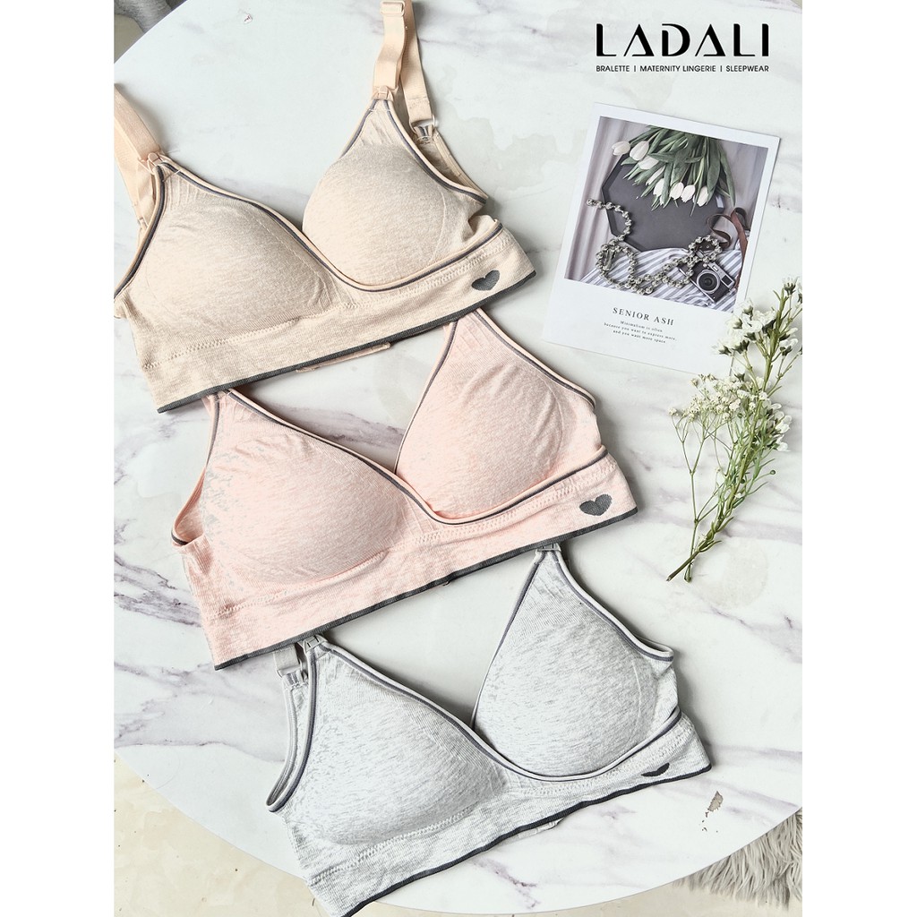 Áo ngực cho con bú sau sinh, bra bầu cotton chống chảy xệ S215