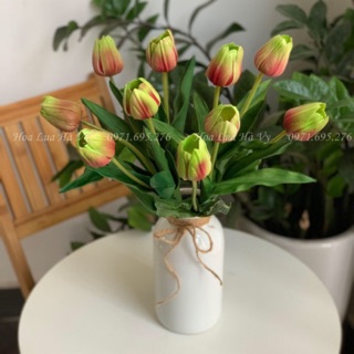 Hoa Lụa | TULIP CÀNH DÀI (Ảnh thật shop chụp)