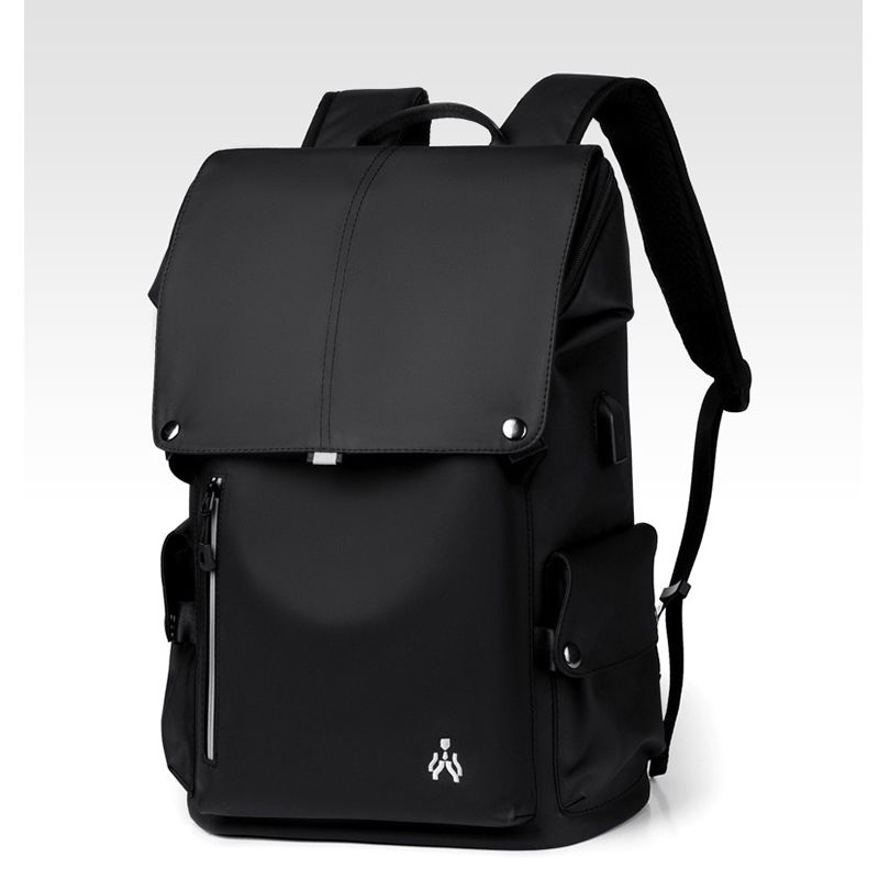 Men's Backpack USB Charge College Student 15.6 inch Laptop Notebook Schoolbag Simple Large-Capacity Travel Male Mochila Brand