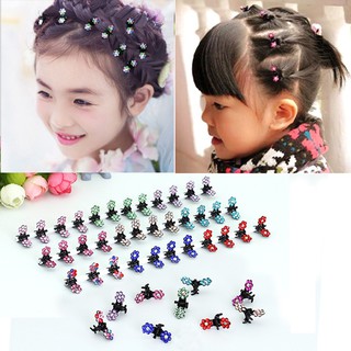 Combo 12 cườm tóc min cho bé (màu sắc ngẫu nhiên)