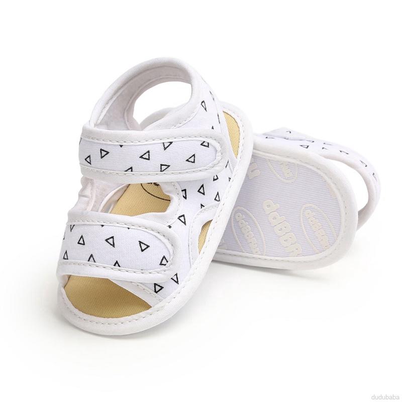 Giày sandal đế mềm chống trượt họa tiết dễ thương thời trang cho bé từ 0-18 tháng tuổi