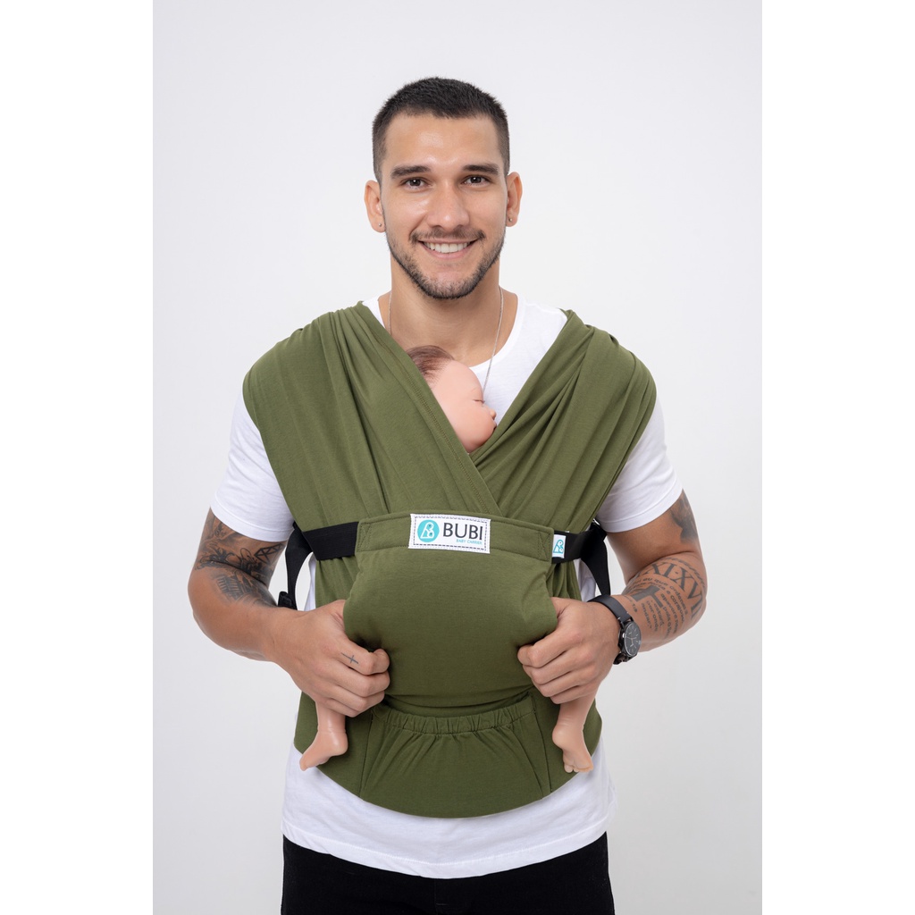 Địu vải BUBI Gen3 trợ lực - thun cotton