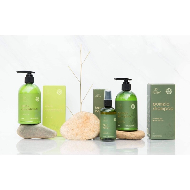 ( HIỆU QUẢ 100%) Bộ Dầu Gội Bưởi-  Xịt Tinh Dầu Bưởi Vi Jully Phục Hồi Tóc Hư Tổn Mọc Tóc | BigBuy360 - bigbuy360.vn