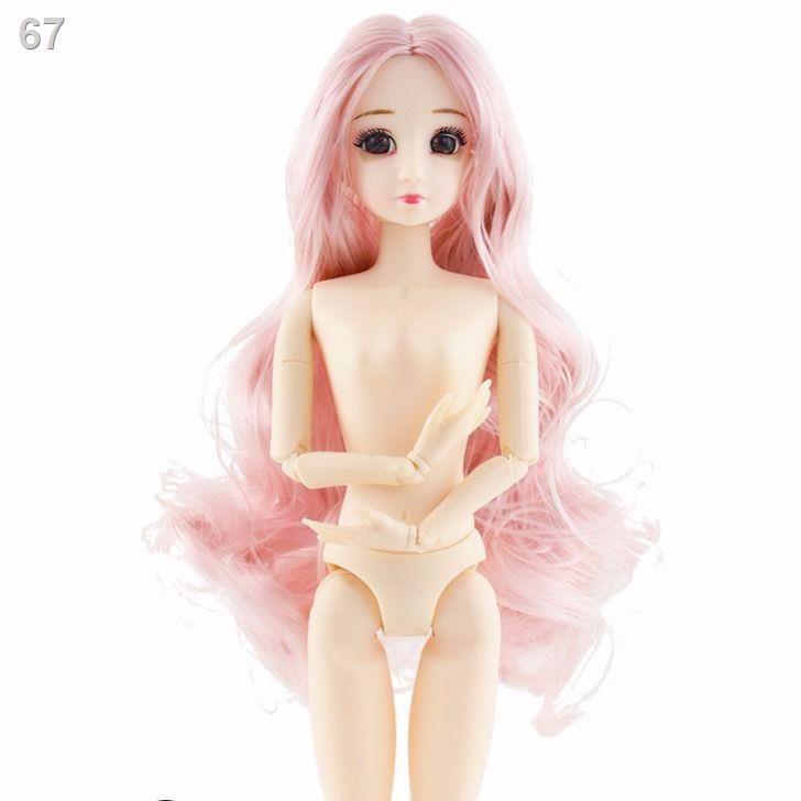 30 cm BJD Barbie búp bê Xinyi khỏa thân trẻ em 3D mắt thật đồ chơi cô gái bộ công chúaH