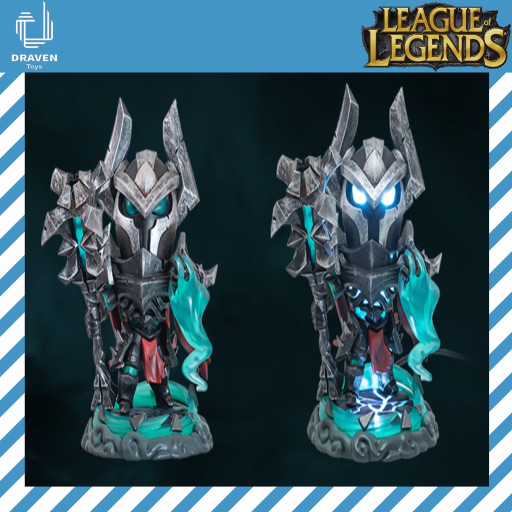 Mô hình Chính hãng Riot Games Mordekaiser Unlocked Statue có led Liên Minh Huyền Thoại LOL - Cam kết hàng Authentic 100%