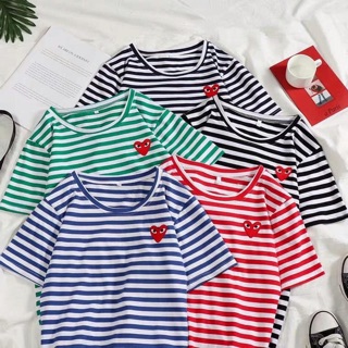 Áo phông unisex kẻ sọc