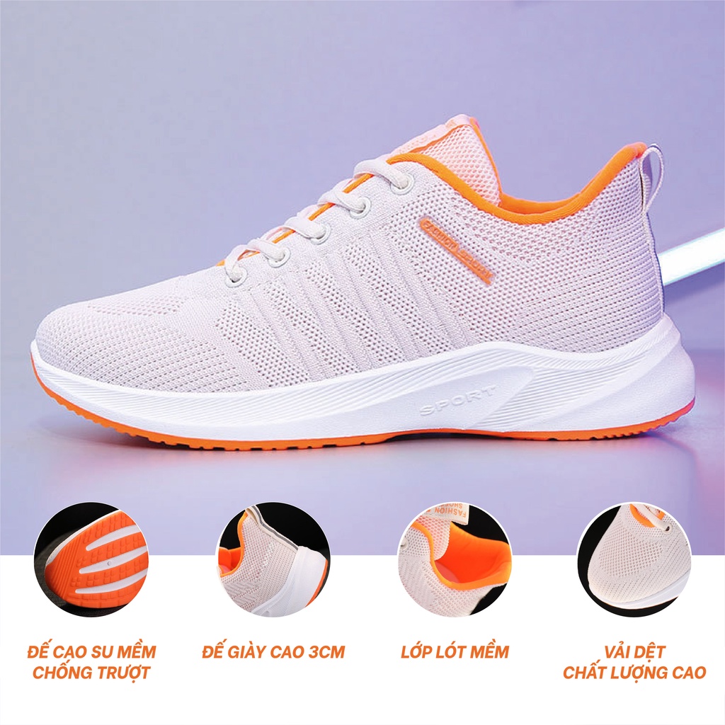 Giày Thể Thao Nữ Đế Mềm Kiểu Dáng Hàn Quốc BLUEWIND 68772 | BigBuy360 - bigbuy360.vn
