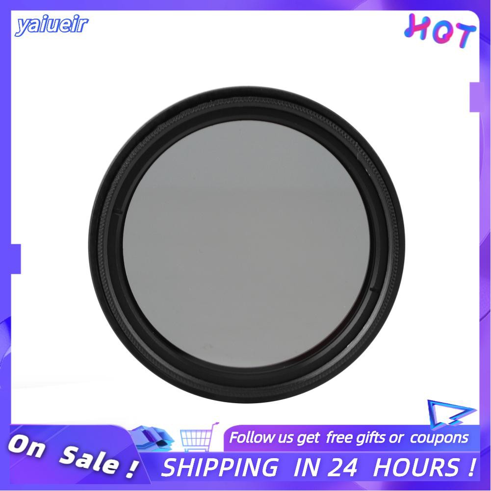 Yaiueir 43mm Neutral Density lens ND filter ND2 - ND400 Adjustable for mirrorless camera