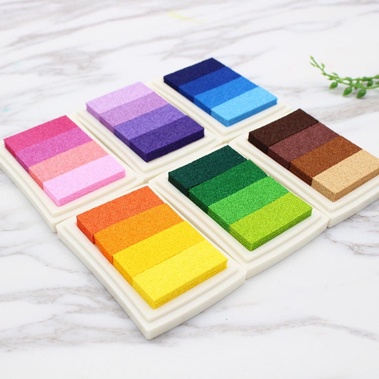 Mực dấu gỗ không phai đa sắc theo từng tone màu phù hợp trang trí sổ tay DIY Crafts, Scrapbook, Journal, Diary, Planner