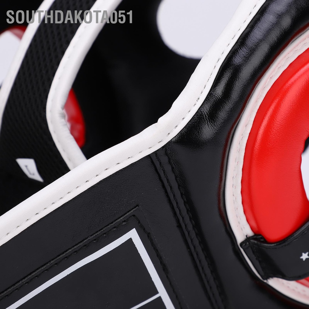 Southdakota051 Mũ bảo hiểm đấm bốc Bảo vệ mặt dày Sanda Thiết bị đào tạo người lớn chiến đấu Muay Thái L Red