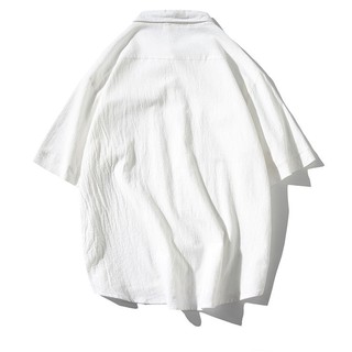 Áo Sơ Mi Cộc Tay Linen Túi Ngực Basic ROUGH - Mềm, Mịn, Mát