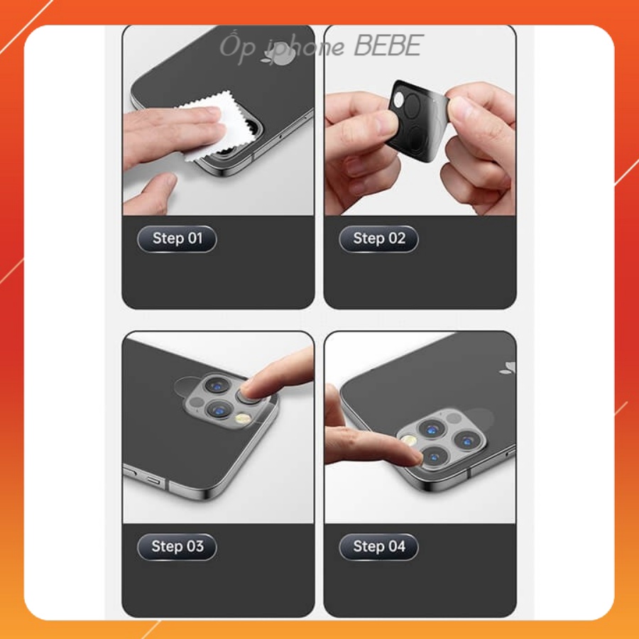 Kính cường lực bảo vệ Camera  11/11Pro/11 Pro max/12/12 Pro/12 Pro Max/13/13 Mini/13 Pro/13 Promax/14/14 Plus/14 Promax