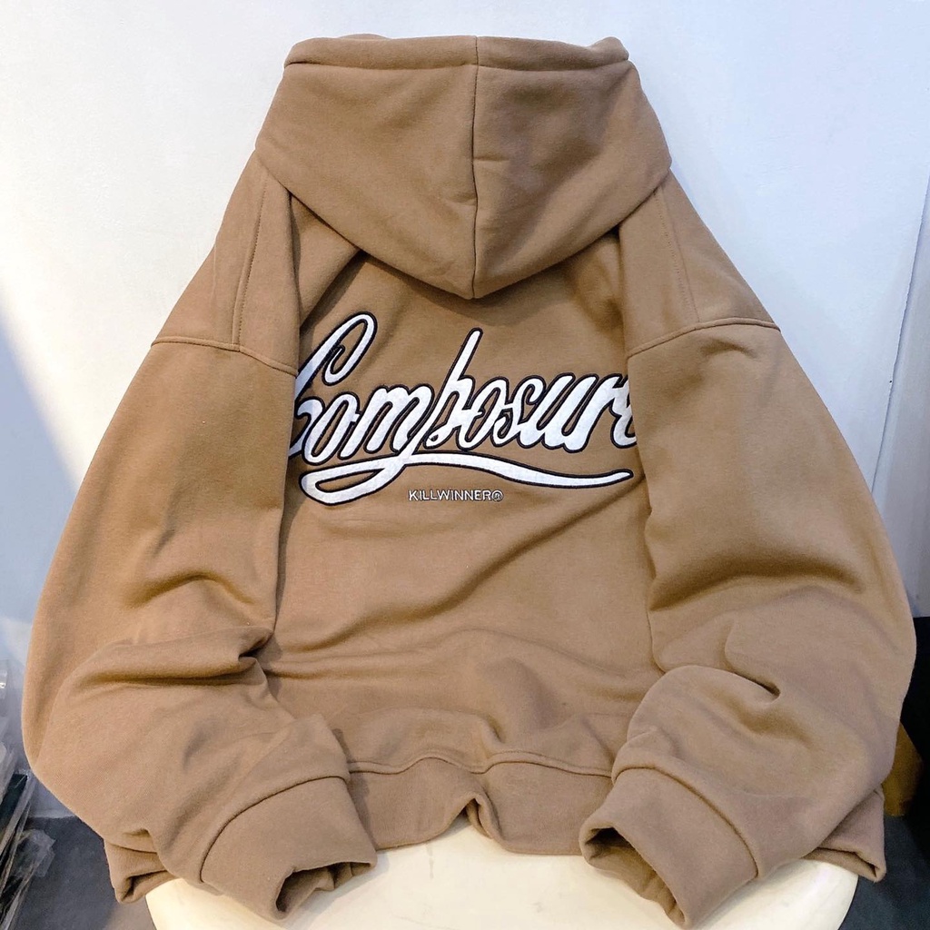 Áo hodie tay dài chữ combo