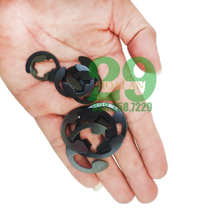 Hộp Vòng Phanh Phe Chân Trục Chữ E - CLIP 300PC Tặng găng tay bảo hộ