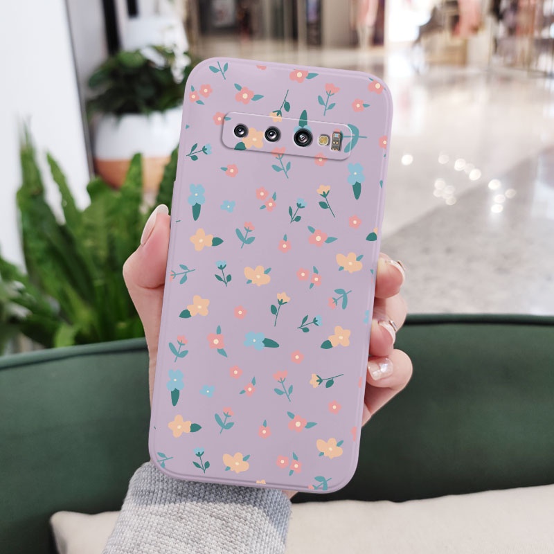 Ốp Điện Thoại Mềm Họa Tiết Hoa Mini Sáng Tạo Cho Samsung Galaxy S10 S10E Plus S9 Plus