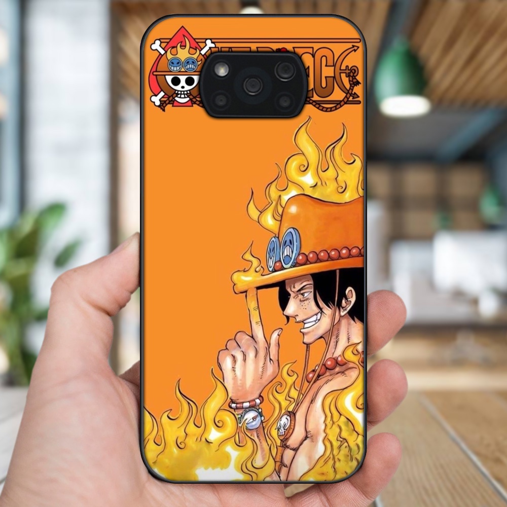 Ốp lưng Xiaomi Poco X3, Poco X3 Pro, Poco X3 NFC viền đen in hình Ace One Piece