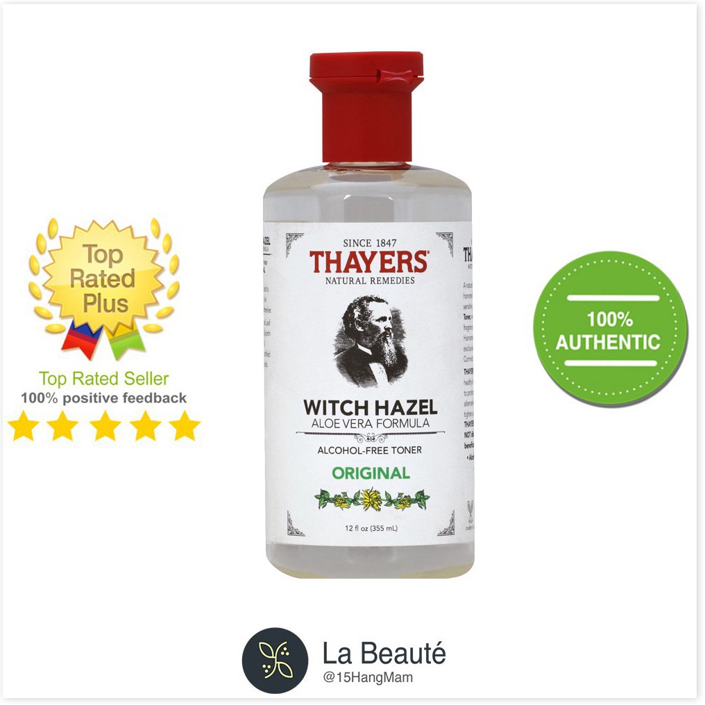 [Mã giảm giá mỹ phẩm chính hãng] Thayers Alcohol-Free - Nước Cân Hằng Oải Hương, Hoa Hồng, Không Mùi, Dưa Leo, Dừa,