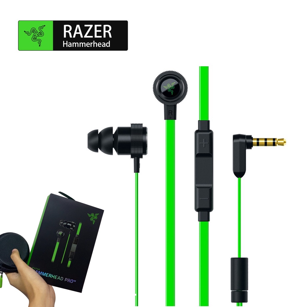 Tai Nghe Nhét Tai Hammerhead Pro V2 Với Jack 3.5mm Cho PC PS4 Switch iOS Andriod