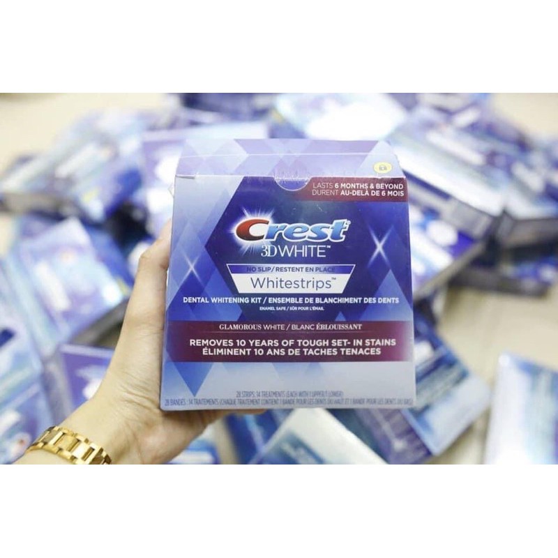 Miếng dán trắng răng Crest 3D Professional White
