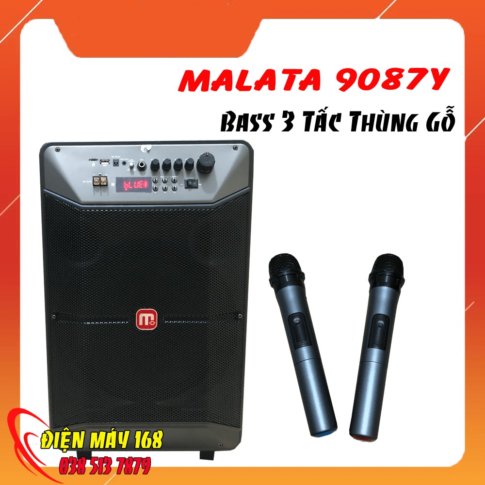 Loa Kéo Malata 9087y Bass 3 Tấc Thùng Gỗ Giá Dưới 2 Triệu