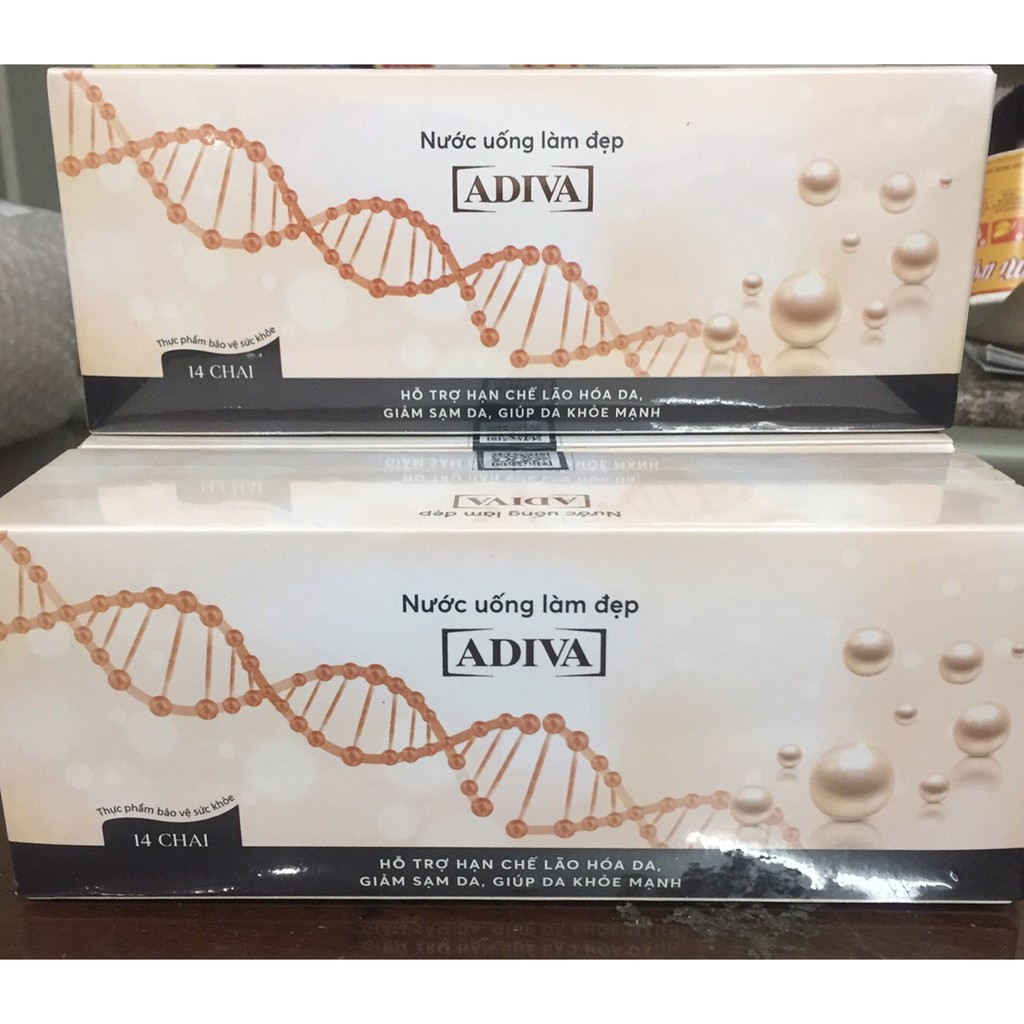 (CHÍNH HÃNG) 01 Hộp Collagen ADIVA NƯỚC 14 lọ/hộp | Thế Giới Skin Care