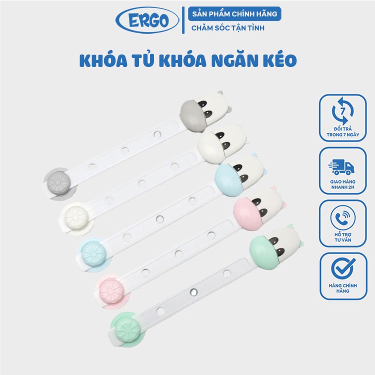 Khóa tủ, khóa ngăn kéo, khóa gài tủ lạnh cao cấp bò sữa đáng yêu