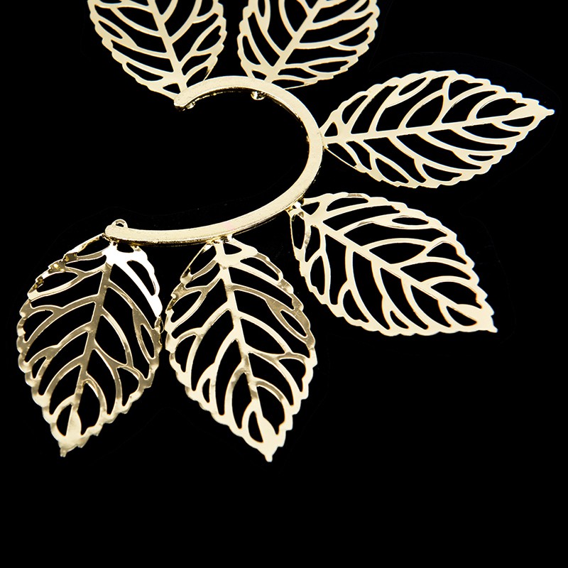 Khuyên Kẹp Vành Tai Hình Chiếc Lá Thời Trang Cho Nữ