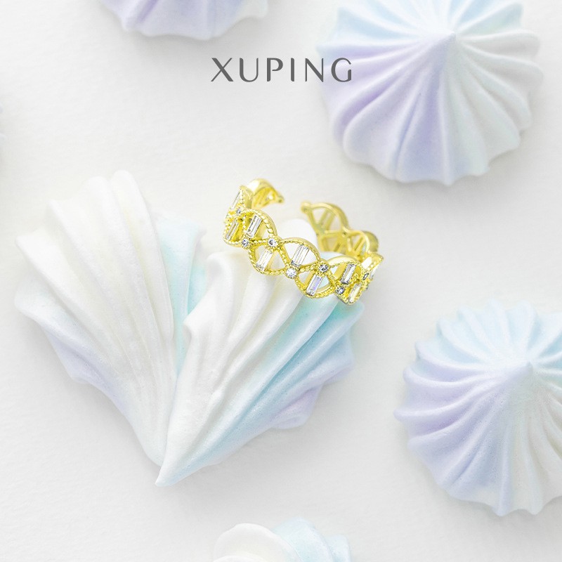 Nhẫn Nữ Mạ Vàng, Đính Đá Zircon Trang Nhã Sang Trọng, XPN27