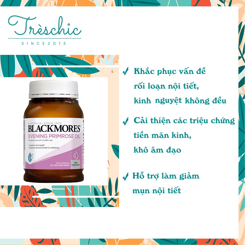 Tinh Dầu Hoa Anh Thảo Blackmores Evening Primrose Oil | BigBuy360 - bigbuy360.vn