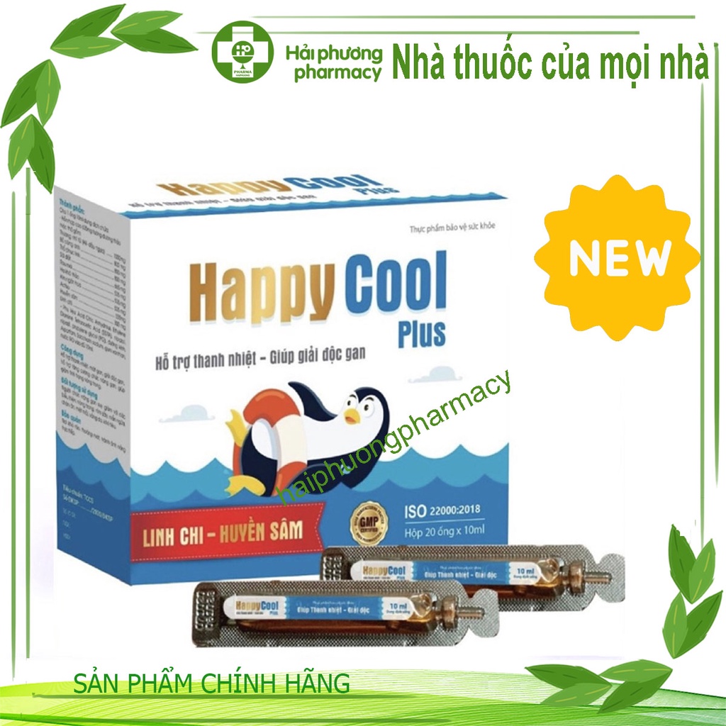 Happy Cool Plus thanh nhiệt , giải độc Mát gan, hỗ trợ làm đẹp da, thanh nhiệt, tăng cường sức đề kháng 20 ống