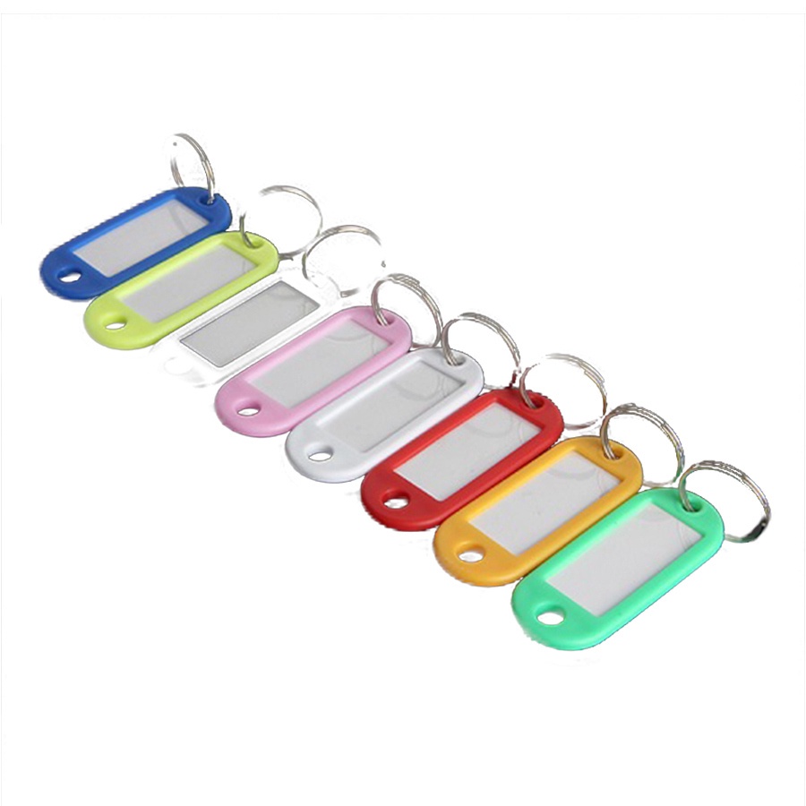Combo 100 Móc Khóa Thẻ Ghi Chú Hành Lý, Đánh Dấu Chìa Khóa, Thẻ Tên Name Tag Ghi Thông Tin