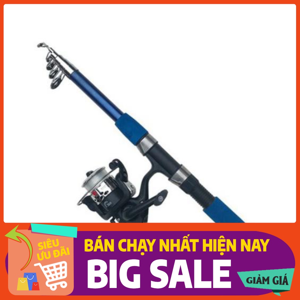 bộ cần câu máy shimano rút gọn tặng kèm phụ kiện như hình ngon - bổ - rẻ Đồ Câu Hoàng Sơn