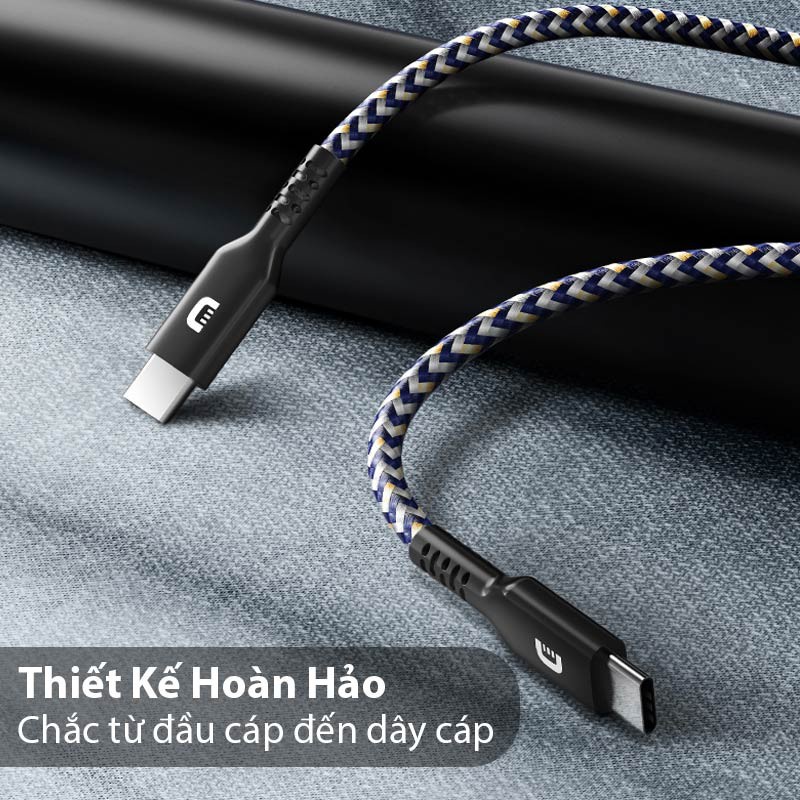Cáp sạc nhanh điện thoại, Laptop ZENDURE SuperCord 100W USB-C to USB-C Mã ZDC2CSK3 -  Bảo hành 6 Tháng