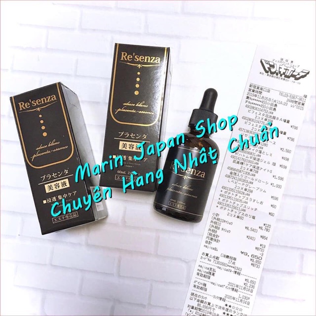 (Sale 2200k->450k) Serum tinh chất dưỡng trắng da chiết xuất nhau thai ngựa cao cấp , thu nhỏ lỗ chân lông Re'senza