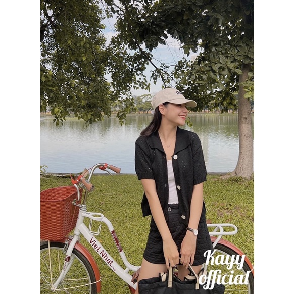 KAYY. Áo polo len dệt mỏng Hàn Quốc - Allk