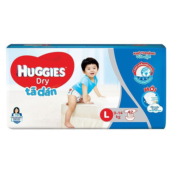 Tã Dán Sơ Sinh Huggies Size S56 - M48 - L42 - XL38