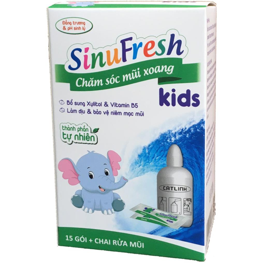 SinuFresh Kids - Muối Rửa Mũi Xoang, giúp vệ sinh mũi cho Trẻ Em (40 gói)