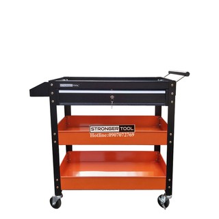 Xe đẩy dụng cụ 3 khay 1 ngăn kéo Stronger Tool